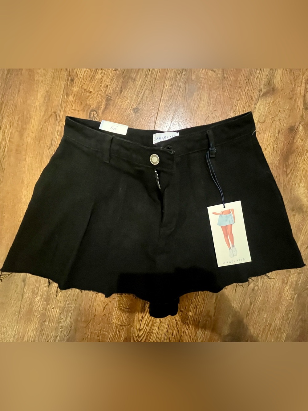 Angel Kiss Black A-Line Skort